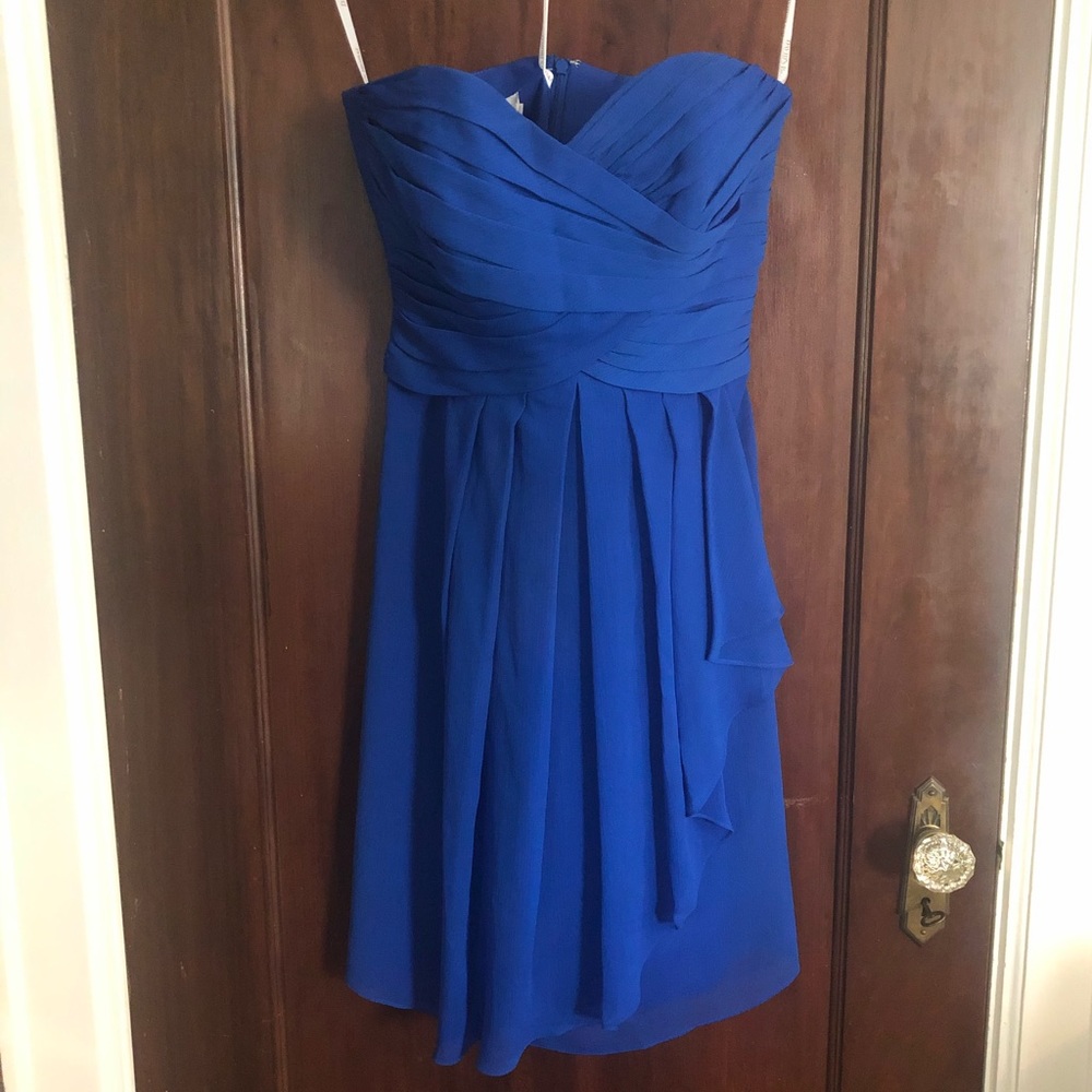 Blue chiffon Dress